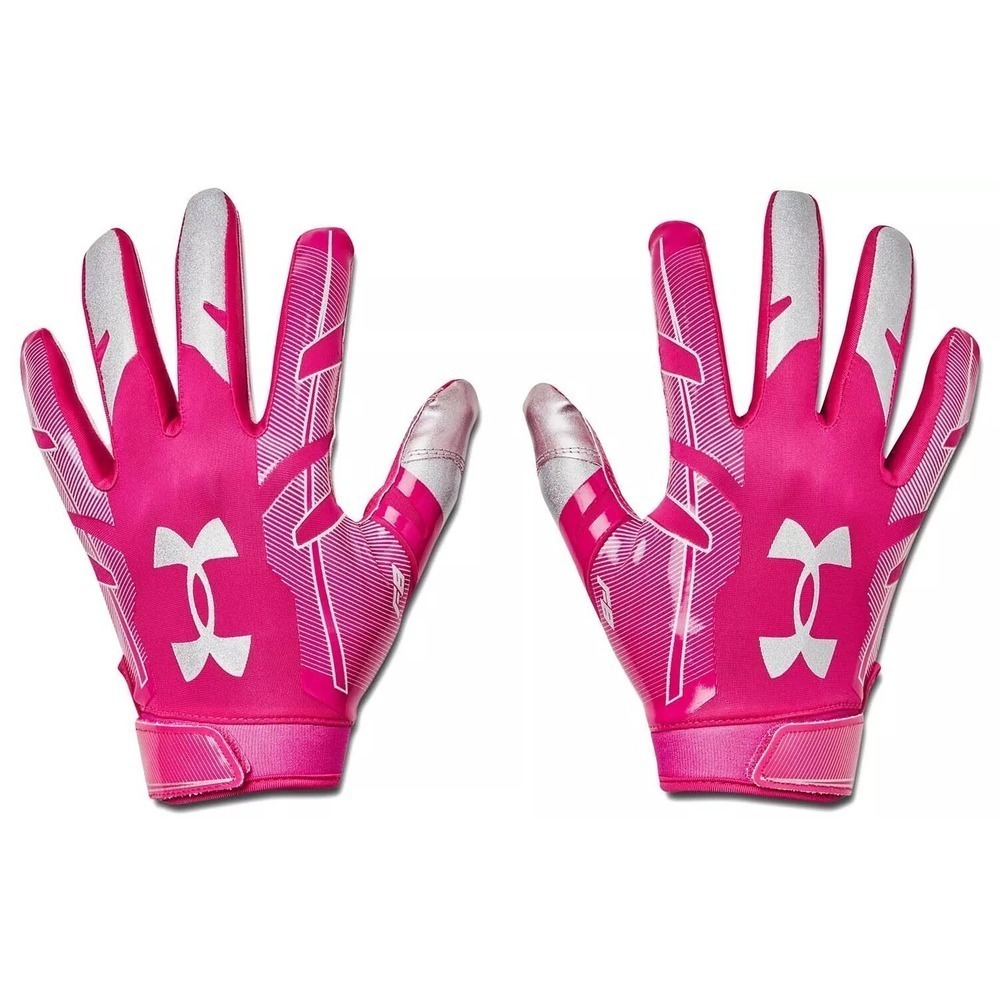 UNDER ARMOUR Football UA F8 Receiver Gloves Pink Men's Sz‎ 2XL *NEW* 1368851-654